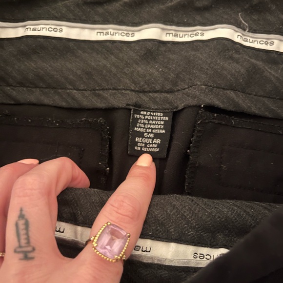 Wide Leg Black Dress Pants - Picture 3 of 3